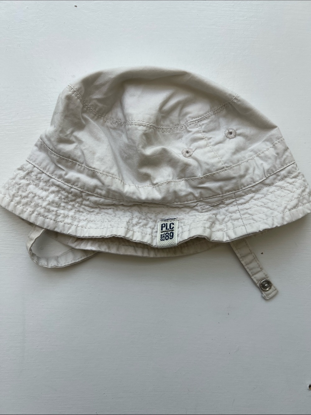 The Children's Place Beige Camo Bucket Hat with Chin Strap